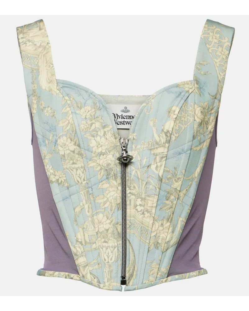 Vivienne Westwood Top Classic aus Toile de Jouy Blau