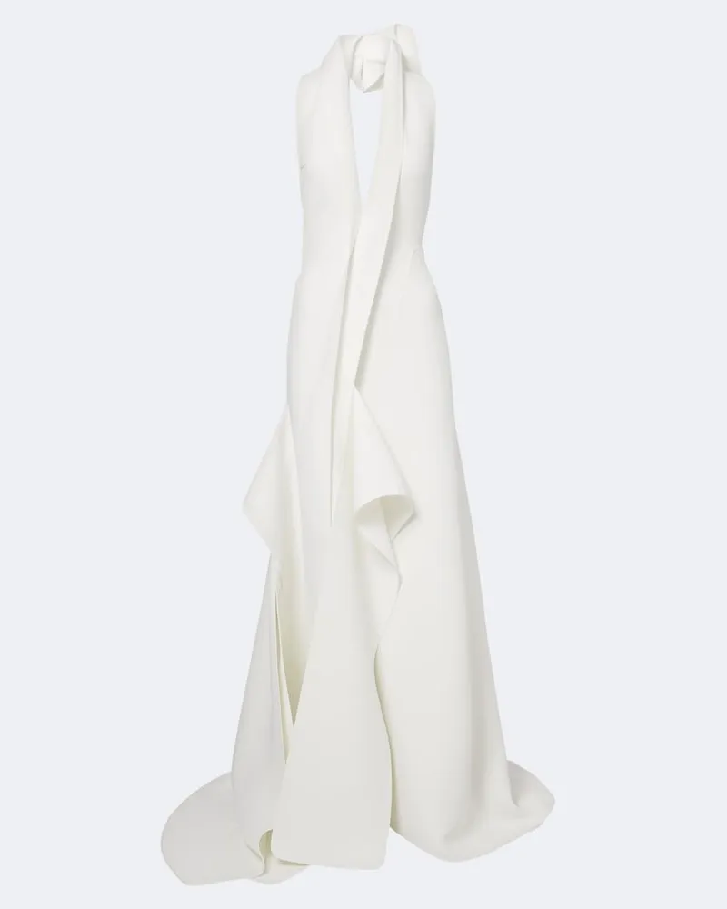 Maticevski Robe Allude aus Jersey Weiß
