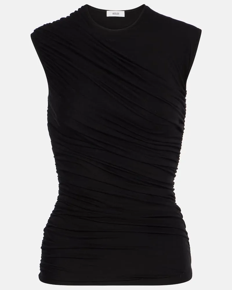 AGOLDE Top Ester Schwarz