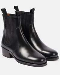 Christophe Lemaire Chelsea Boots aus Leder Schwarz