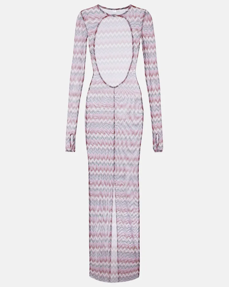 BANANHOT Maxikleid Renne aus Baumwolle Multicolor