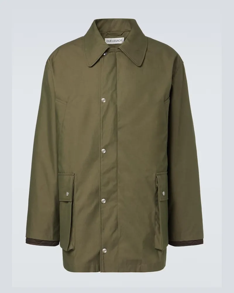 Our Legacy Jacke Hunter aus Canvas Grün
