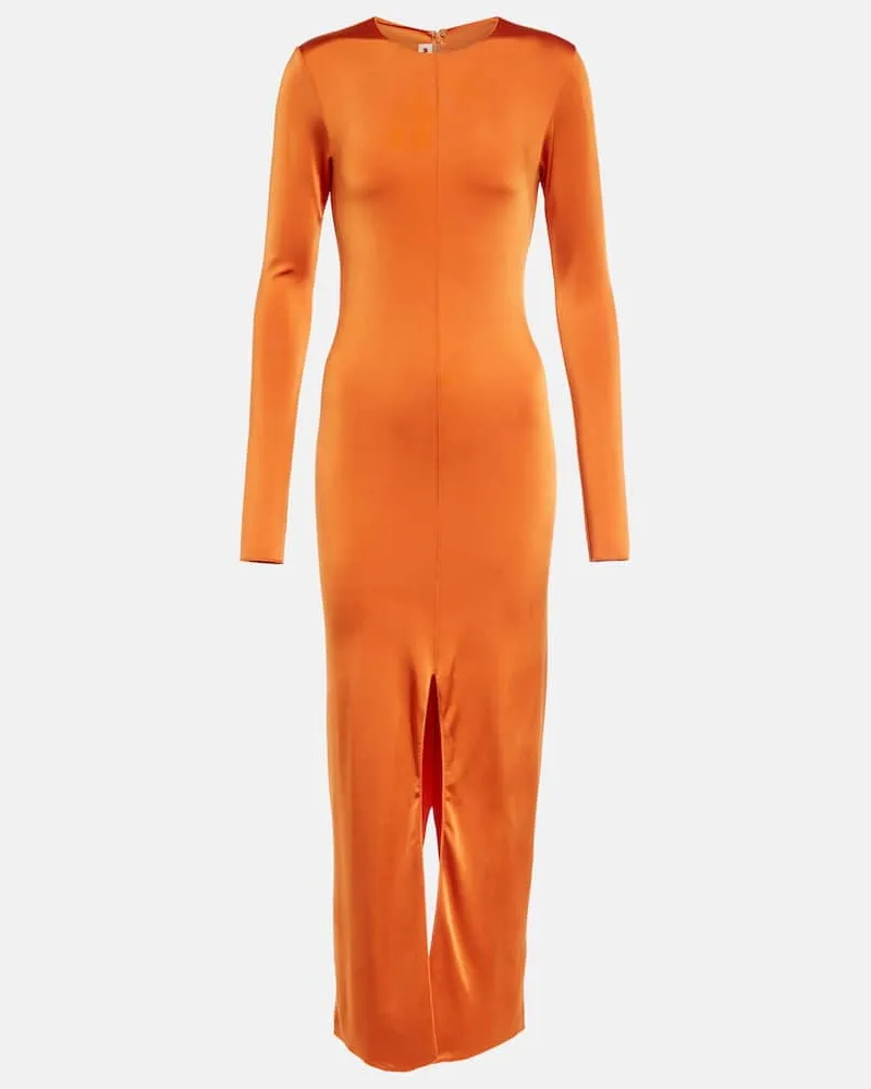 Marni Midikleid aus Jersey Orange