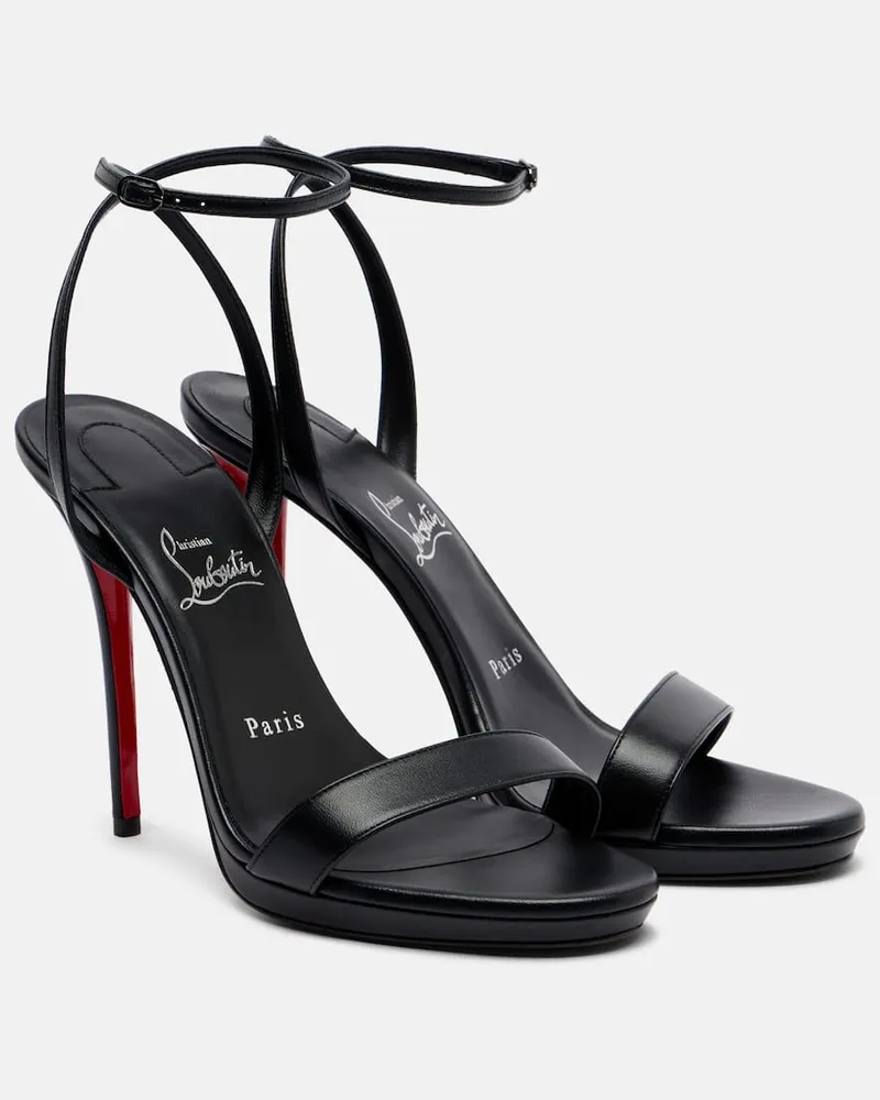 Christian Louboutin Sandalen Miss Z 120 aus Leder Schwarz