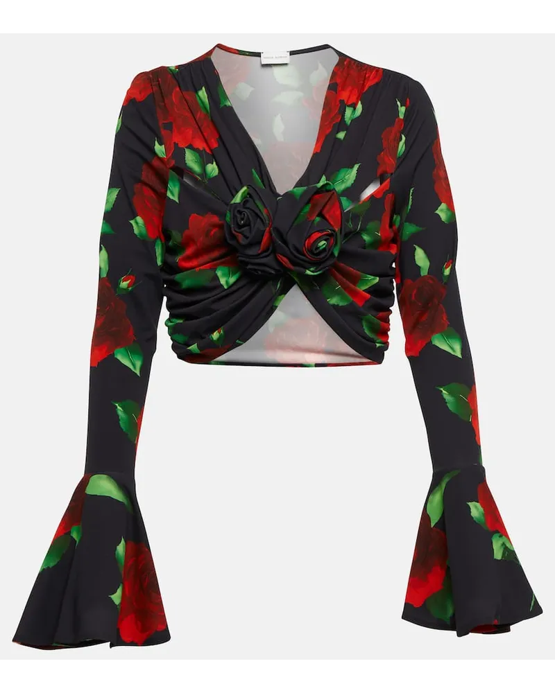Magda Butrym Bedrucktes Cropped-Top Multicolor