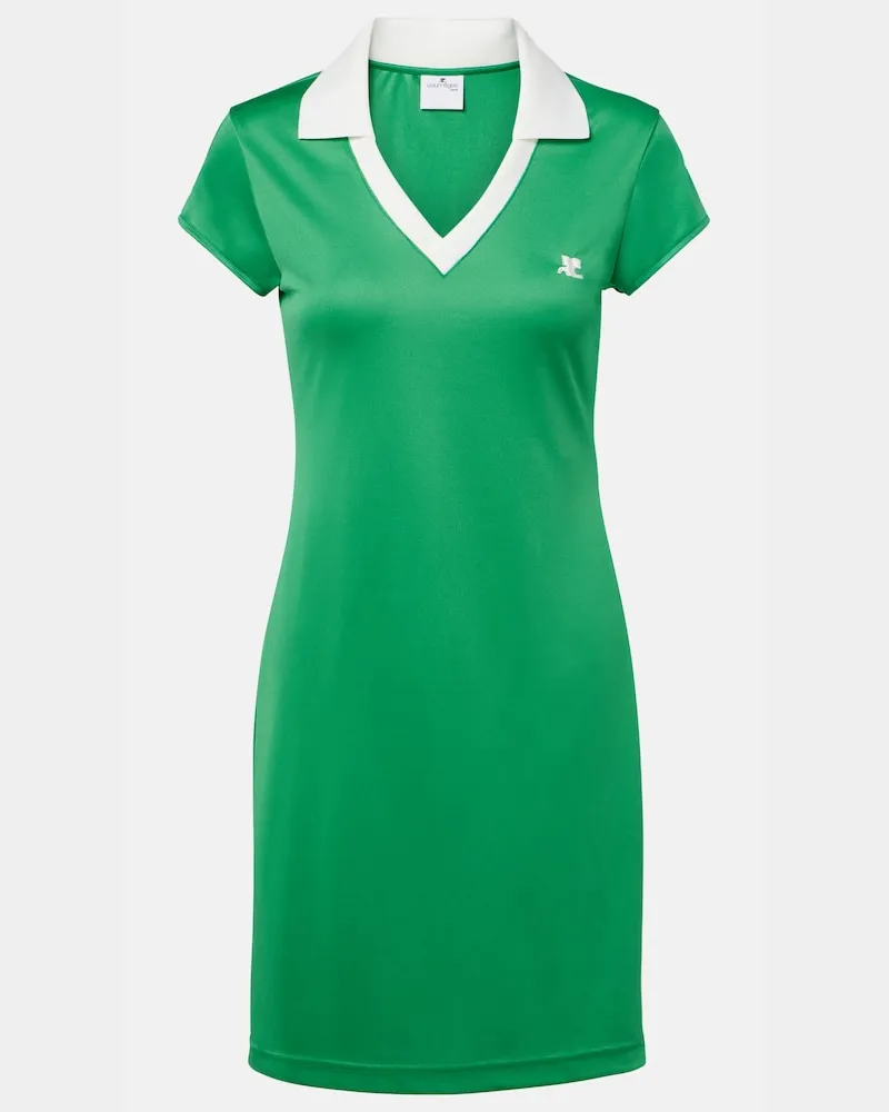 Courrèges Courrèges Kleid aus Jersey Grün