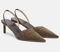 Slingback-Pumps Eva 55 aus Veloursleder