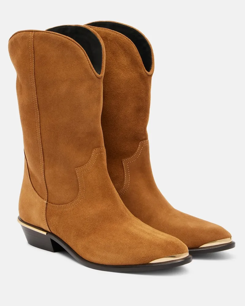 Isabel Marant Westernstiefel Elbana aus Veloursleder Braun