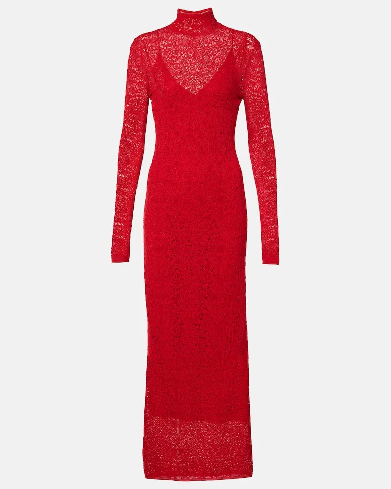 Gabriela Hearst Maxikleid Lethe aus Wolle und Seide Rot