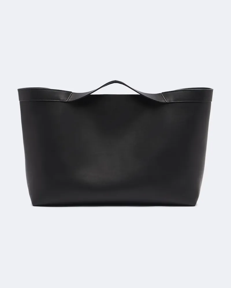 The Row Tote Bag Kit Large aus Leder Schwarz