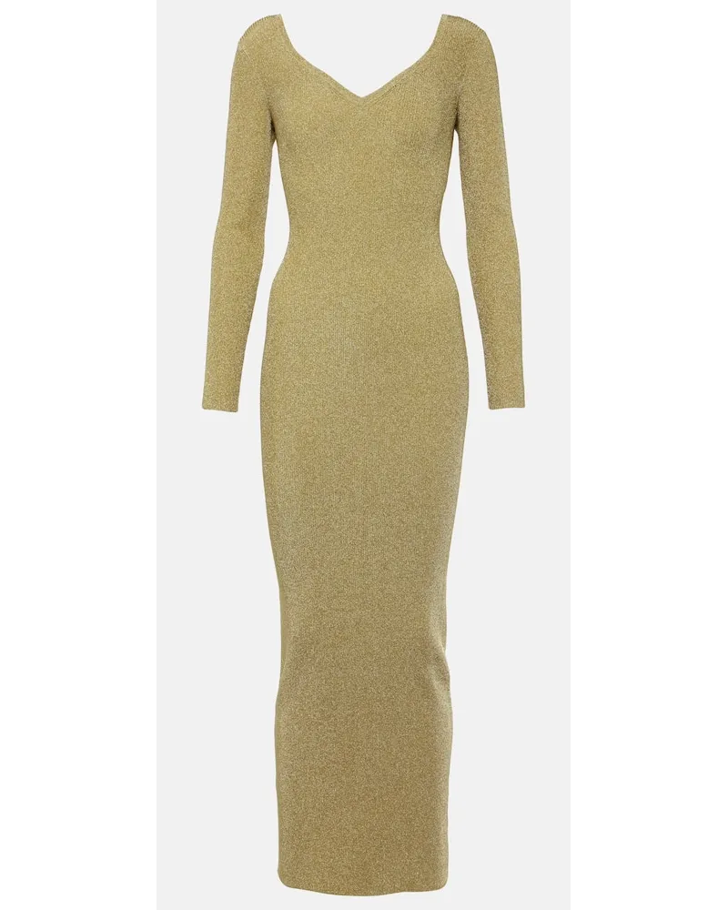 Nina Ricci Maxikleid aus Lame Gold