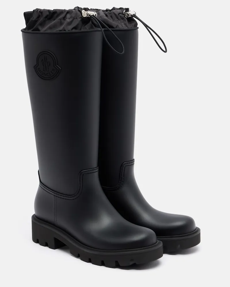 Moncler Gummistiefel Kickstream Schwarz