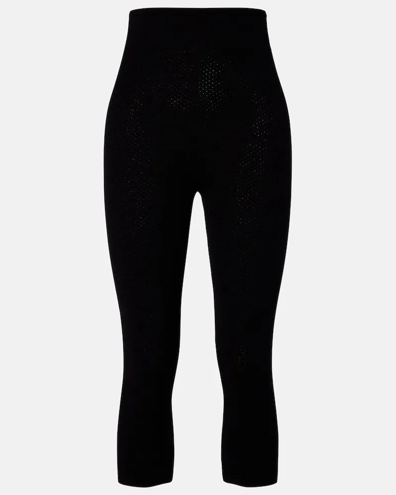 Chloé Chloé Capri-Hose aus Strick Schwarz