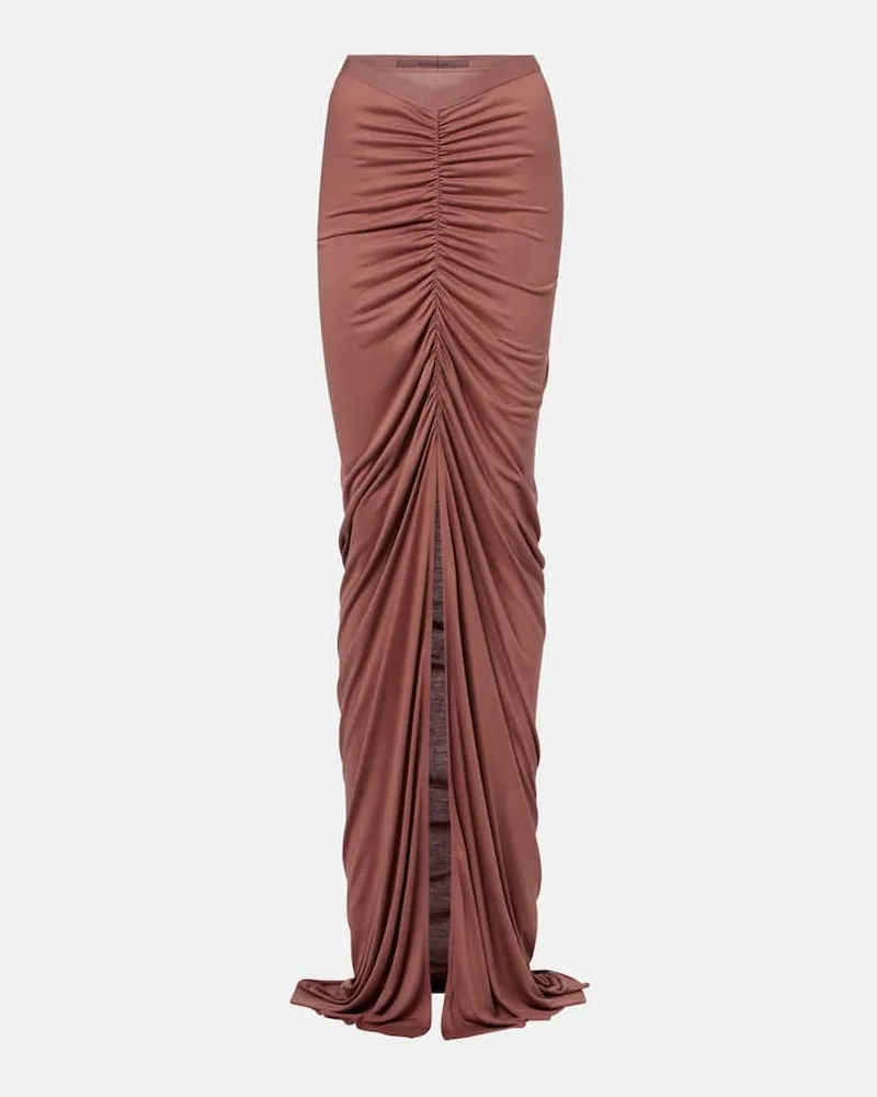 Rick Owens Maxirock Poppy LS aus Jersey Pink