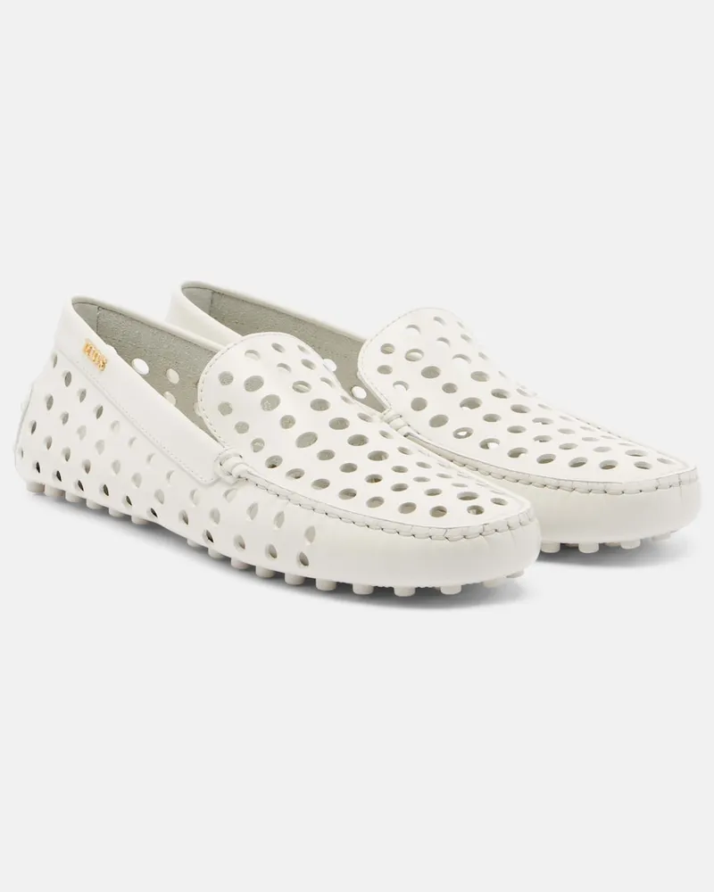 TOD'S Mokassins Gommino aus Leder Weiß