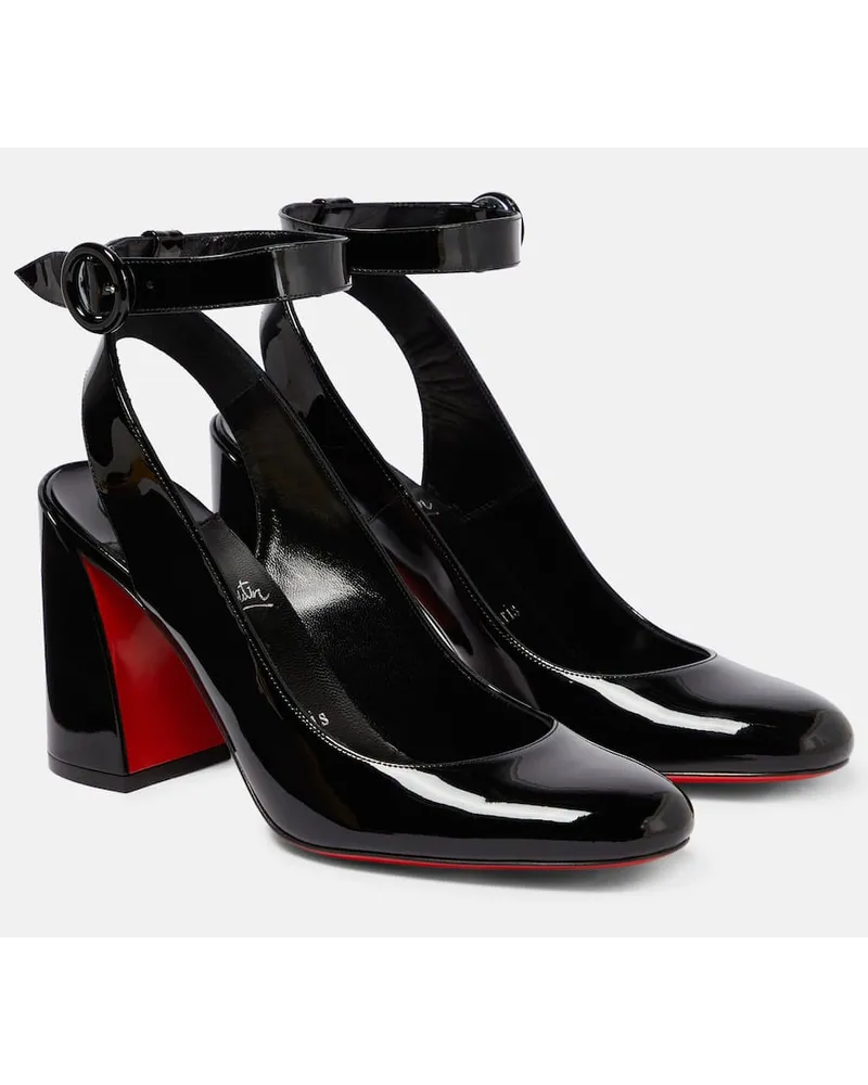 Christian Louboutin Slingback-Pumps Miss Sab aus Leder Schwarz