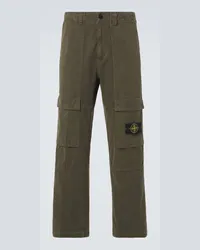 Stone Island Cargohose Compass aus Baumwolle Gruen