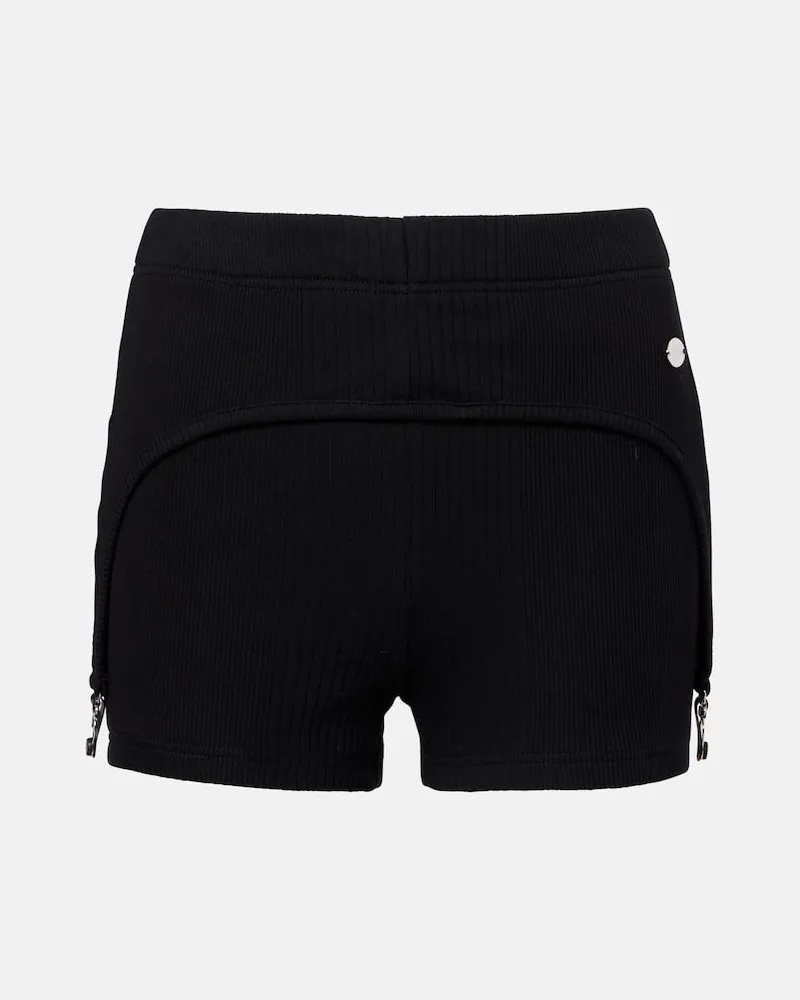 Jean Paul Gaultier Shorts aus Baumwoll-Jersey Schwarz