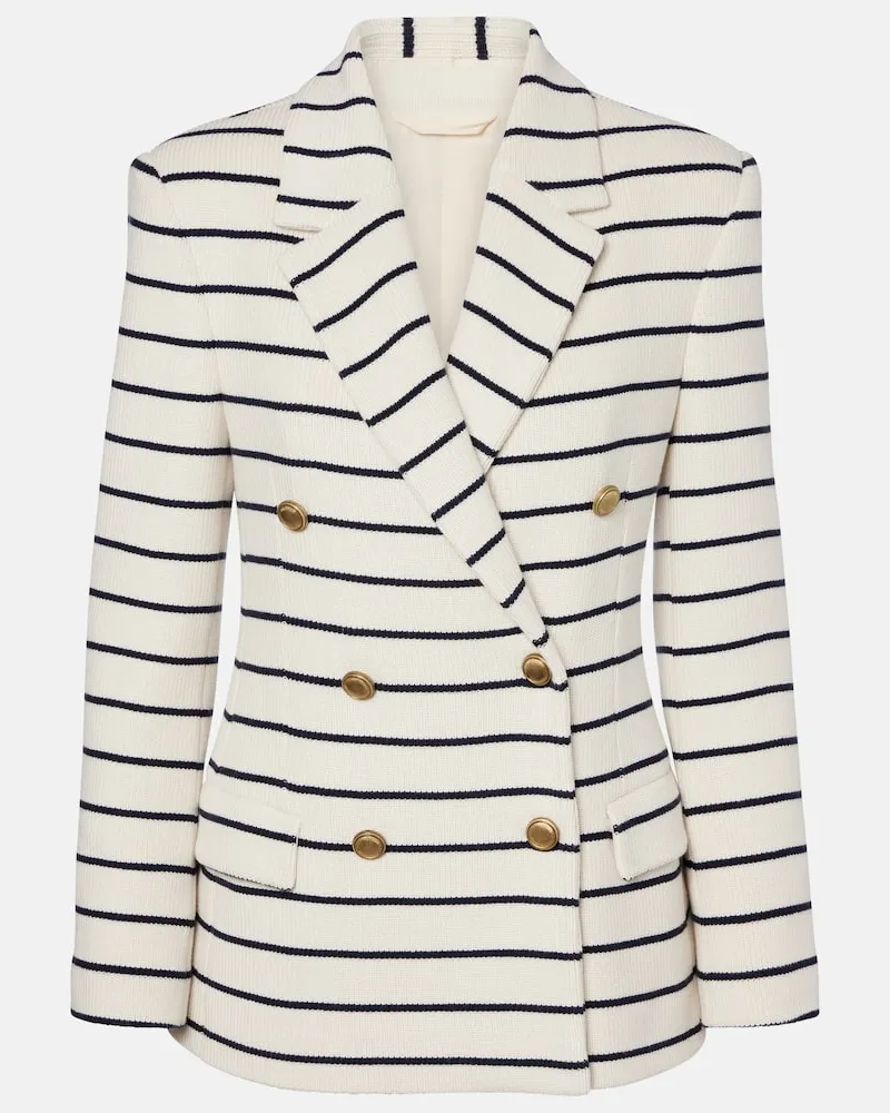 Brunello Cucinelli Blazer aus Baumwolle Weiß