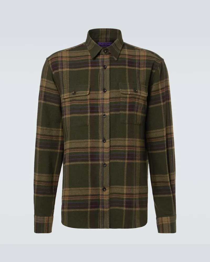 Ralph Lauren Hemd aus Kaschmir Grün