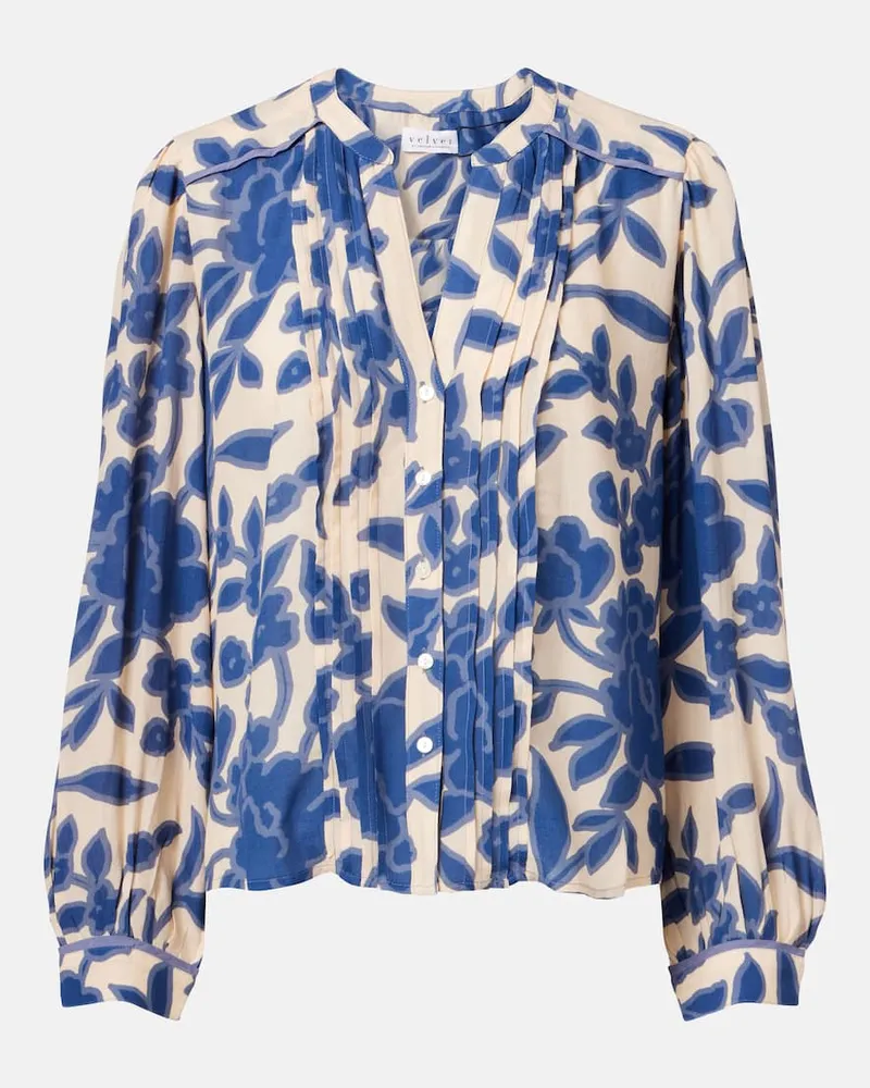 Velvet Bedruckte Bluse Elda aus Crêpe Multicolor