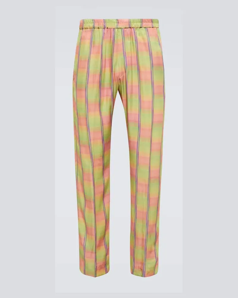 Dries van Noten Gerade Hose Multicolor