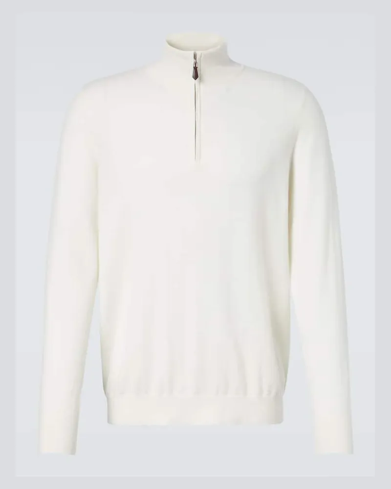 arch4 Pullover Mr Fenchurch aus Kaschmir Weiß