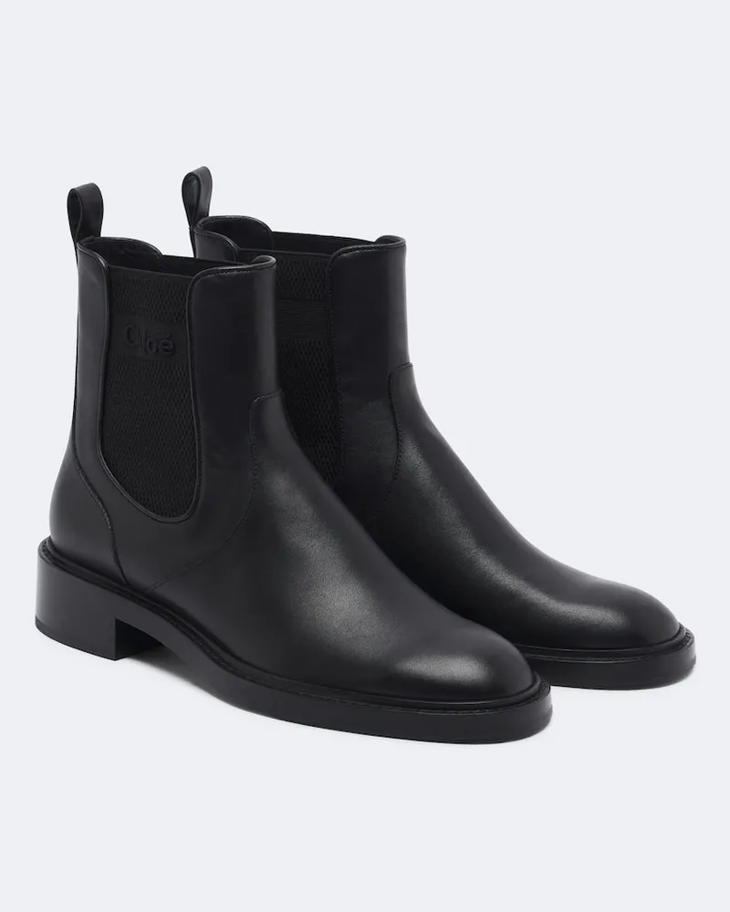 Chloé Chloé Chelsea Boots Alex aus Leder Schwarz