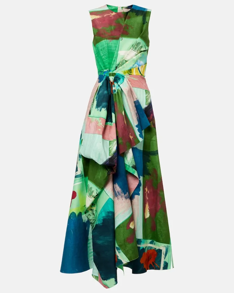 Roksanda Ilincic Cocktailkleid Nura aus Baumwolle Multicolor