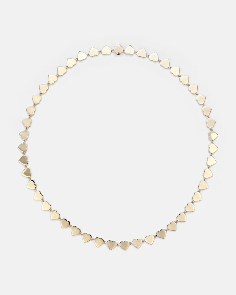 Sydney Evan Halskette Pure Heart Eternity aus 14kt Gelbgold Gold