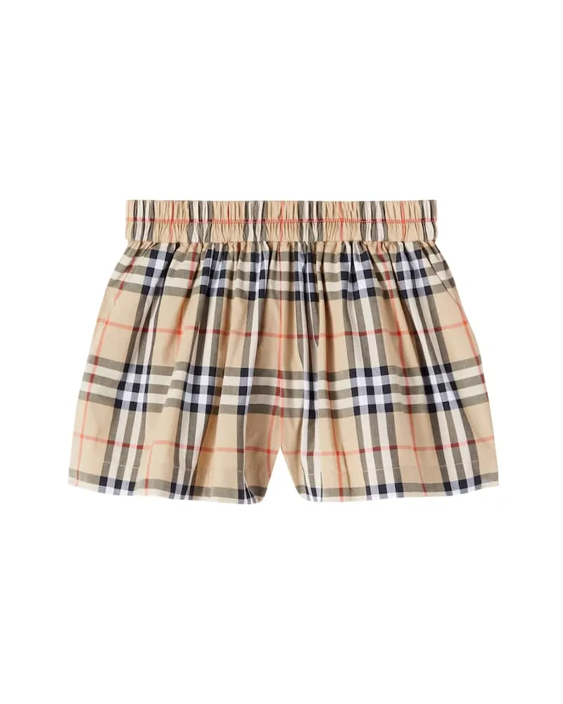 Burberry Shorts Burberry Check aus Baumwolle Beige
