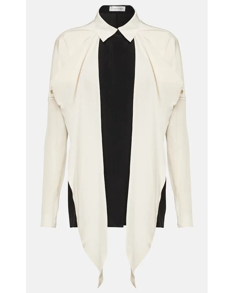 Victoria Beckham Bluse aus Crepe de Chine aus Seide Multicolor