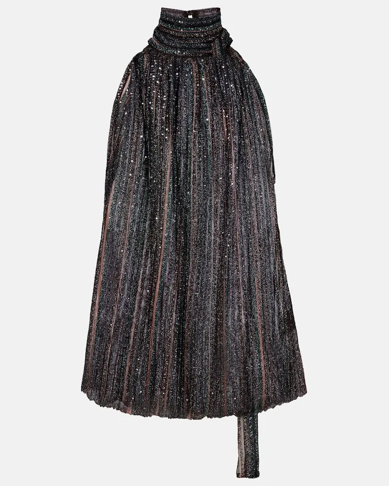 Missoni Top aus Strick mit Pailletten Braun