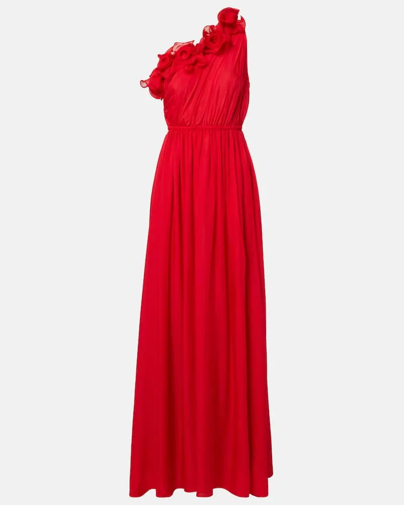 LEO LIN Robe Jenni aus Seide Rot