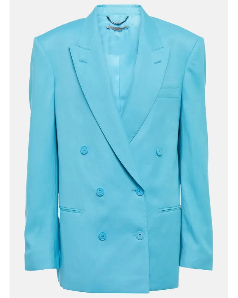 Stella McCartney Blazer aus Twill Blau