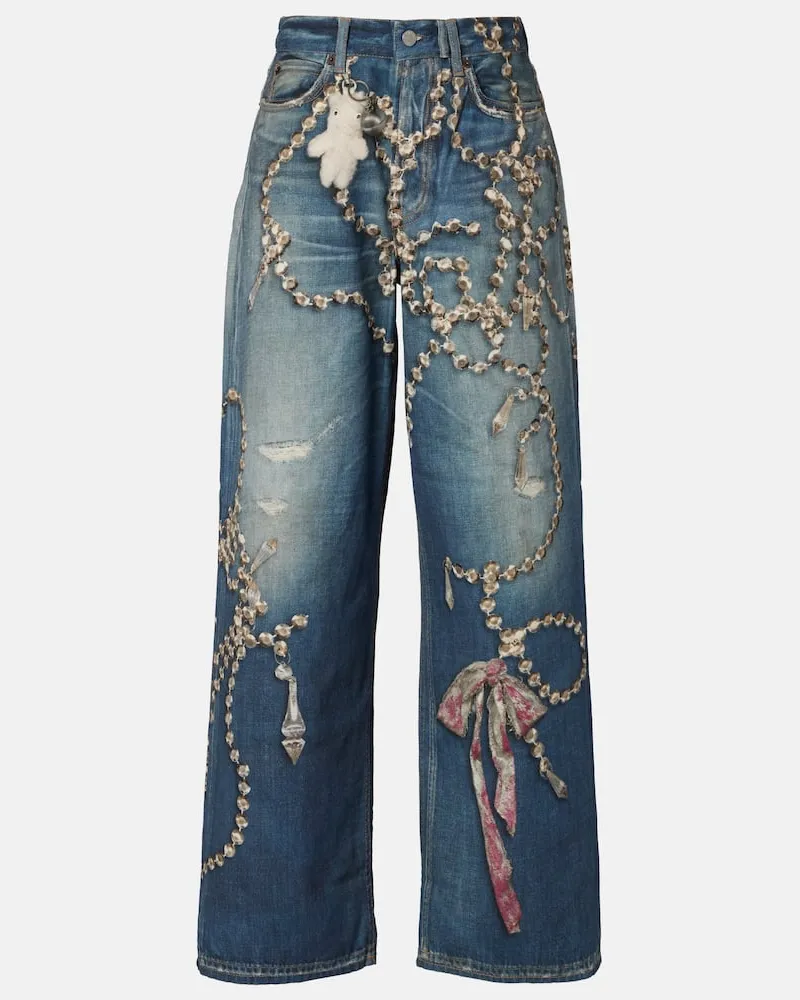 Acne Studios Wide-Leg Jeans 1981 Multicolor