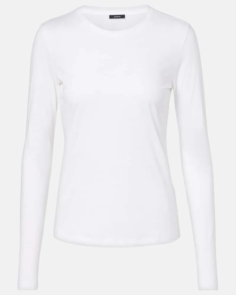 Joseph Longsleeve aus Jersey Weiß