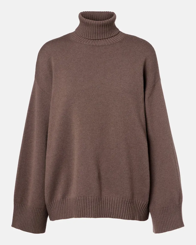 Brunello Cucinelli Rollkragenpullover aus Kaschmir Braun