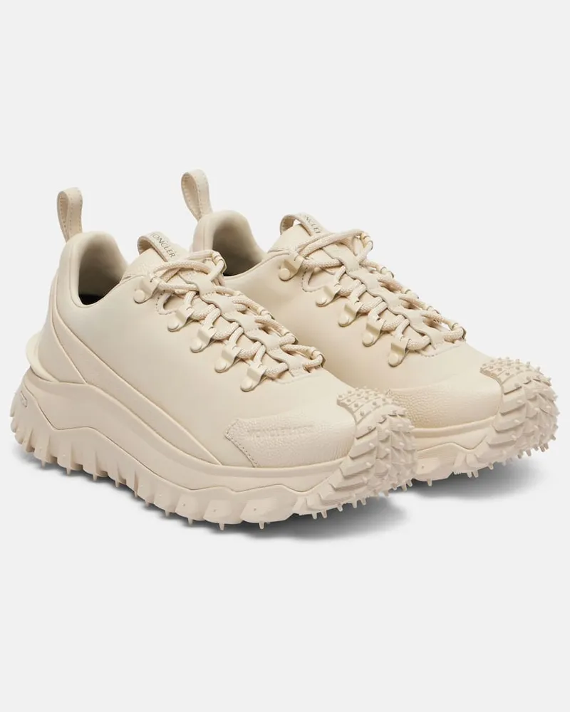 Moncler Sneakers Trailgrip Apex aus Leder Beige