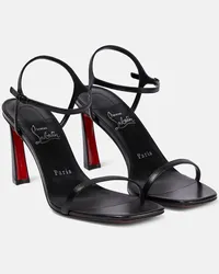 Christian Louboutin Sandalen Condora 80 aus Leder Schwarz