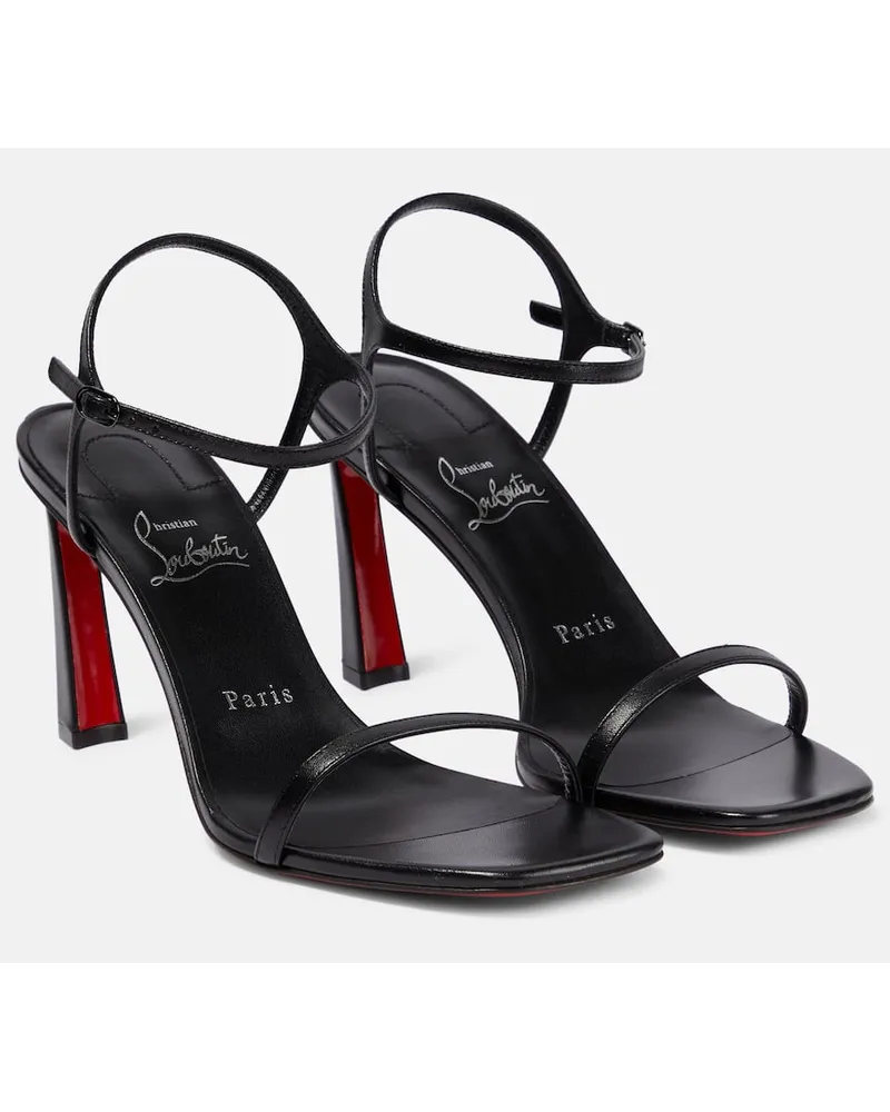 Christian Louboutin Sandalen Condora 80 aus Leder Schwarz