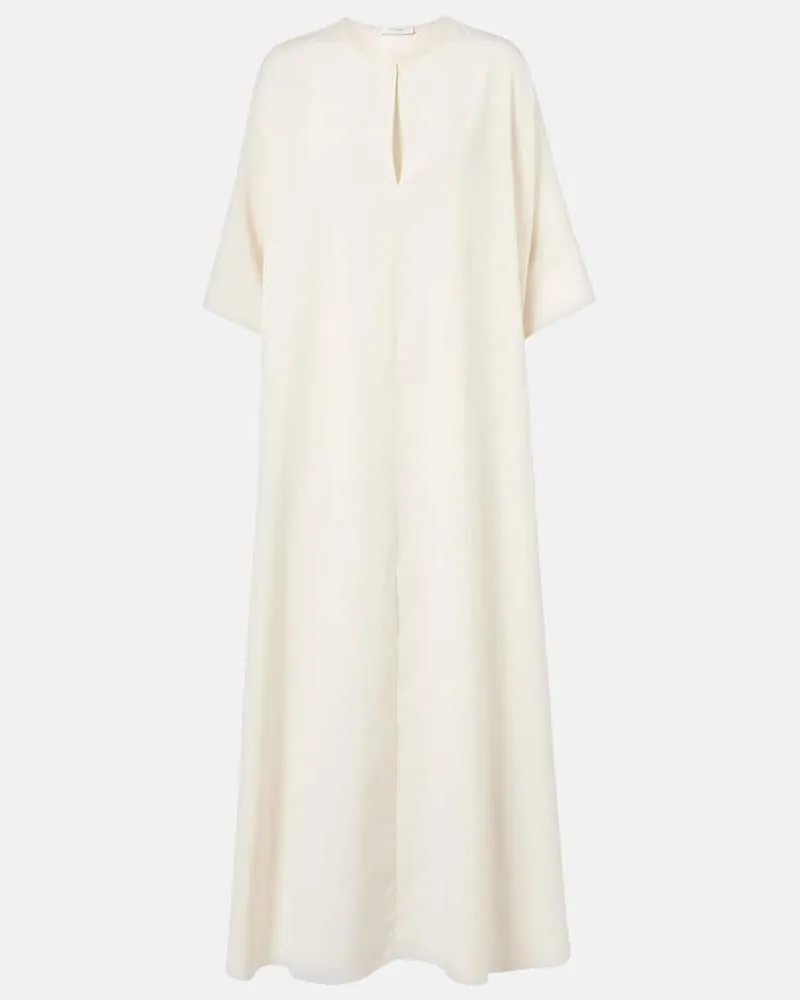 The Row Kaftan Nicas aus Seide Weiß