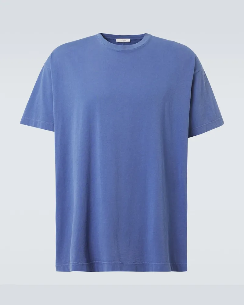 The Row T-Shirt Lawson aus Baumwoll-Jersey Blau