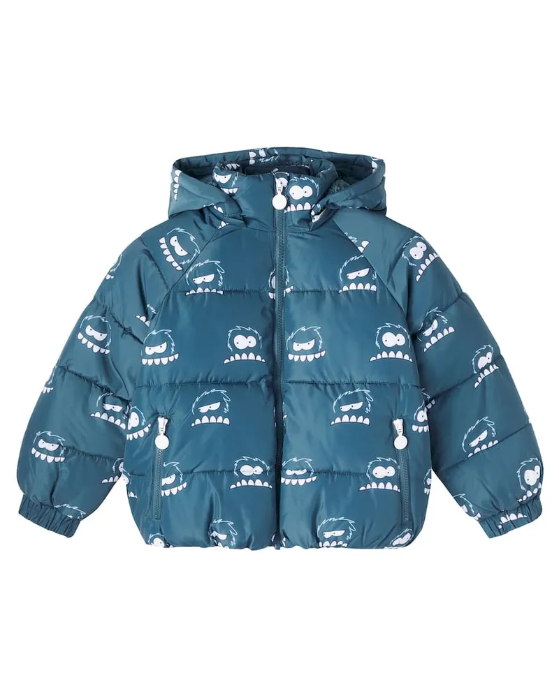 Stella McCartney Kids Wattierte Jacke Blau