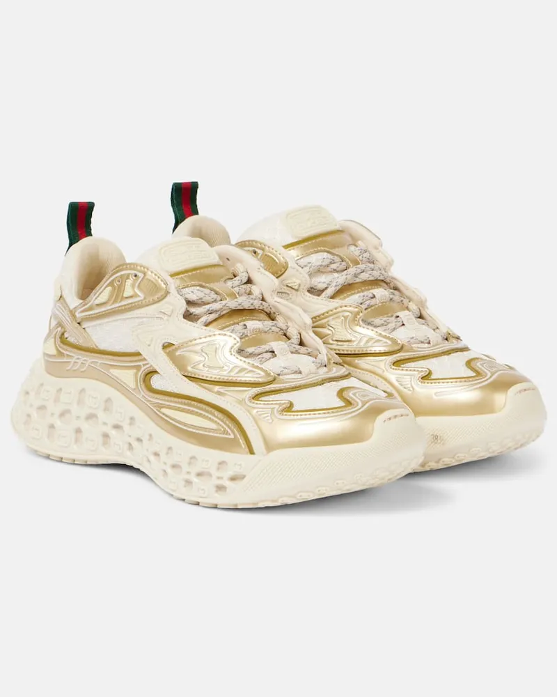 Gucci Plateau-Sneakers Cub3d Gold