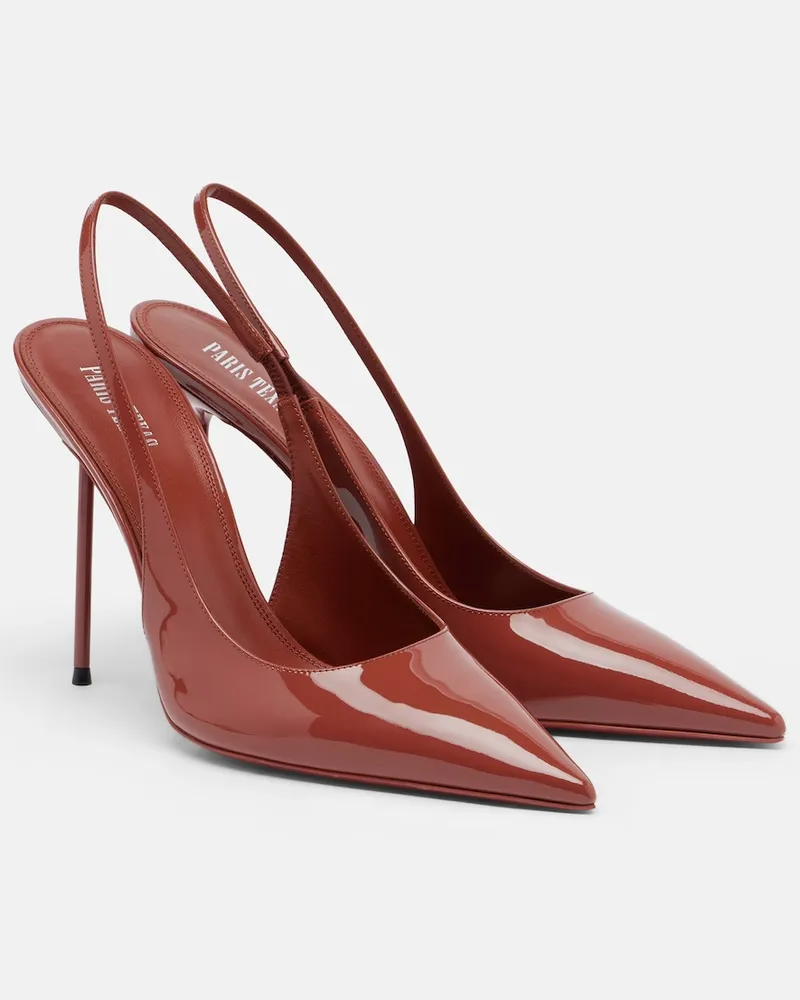 Paris Texas Slingback-Pumps Lidia aus Lackleder Rot
