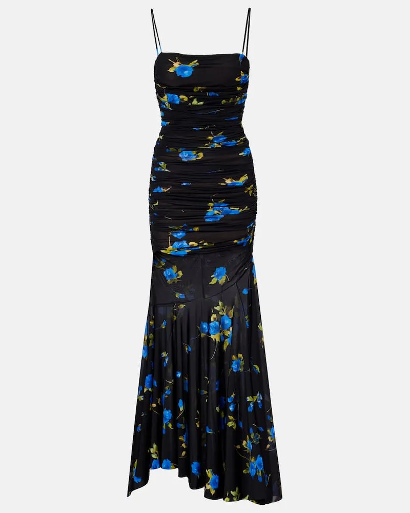 Blumarine Maxikleid aus Jersey Blau