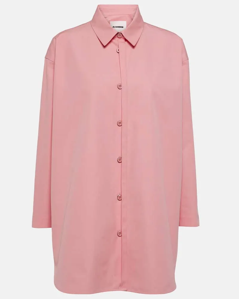 Jil Sander Hemd aus Baumwollpopeline Rosa