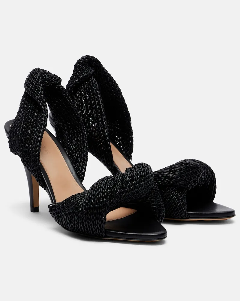 Bottega Veneta Sandalen Grace aus Leder Schwarz