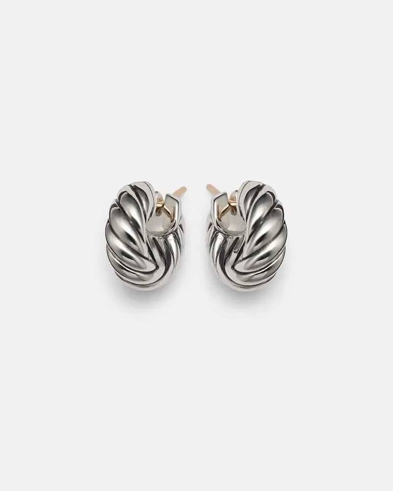 David Yurman Ohrringe Sculpted Cable aus Sterlingsilber Silber